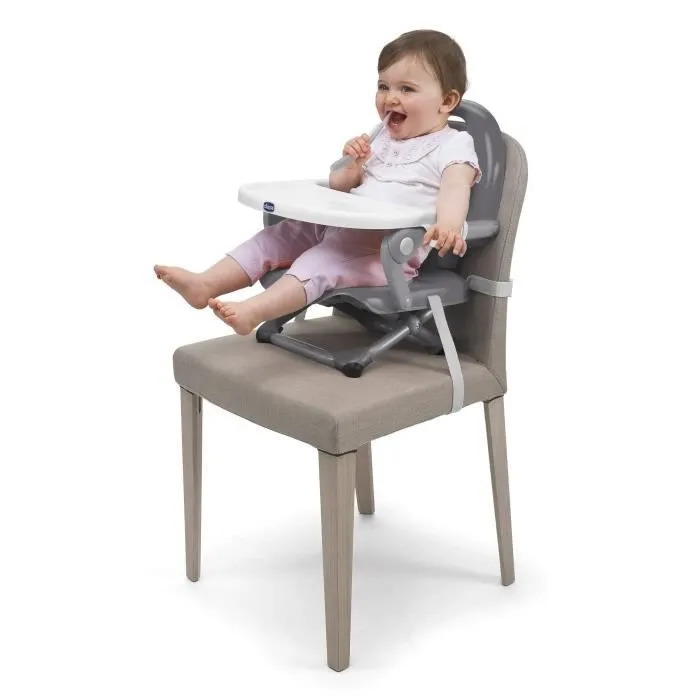 CHICCO Rehausseur de table Pocket Snack dark grey-4