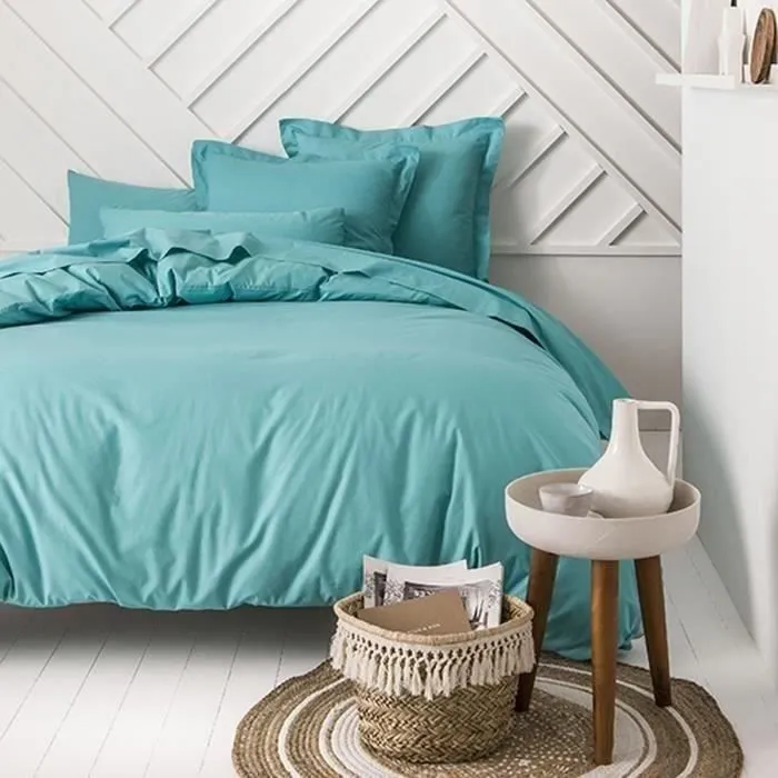 Housse de couette - TODAY - 140x200 cm - 100% coton - Diabolo menthe-1