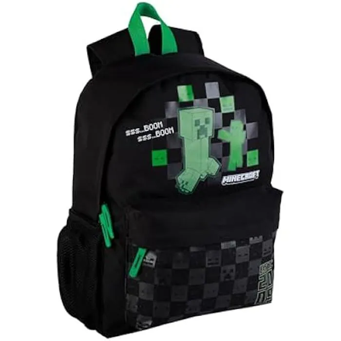 Sac à dos - TOYBAGS - Minecraft - 42 x 31 x 13,5 cm - Scolaire - Mixte Enfant - Noir-0