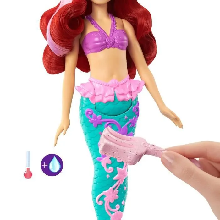 Princesse Disney - Ariel Cheveux Fabuleux - Poupées Mannequins - 3 Ans Et +-3