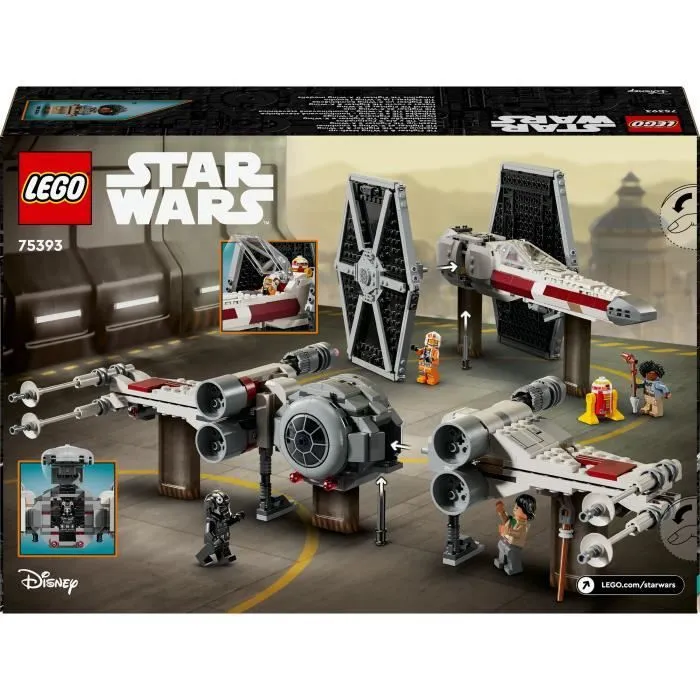 LEGO® Star Wars 75393 TIE Fighter et X-Wing à Combiner - Maquette à Construire-5