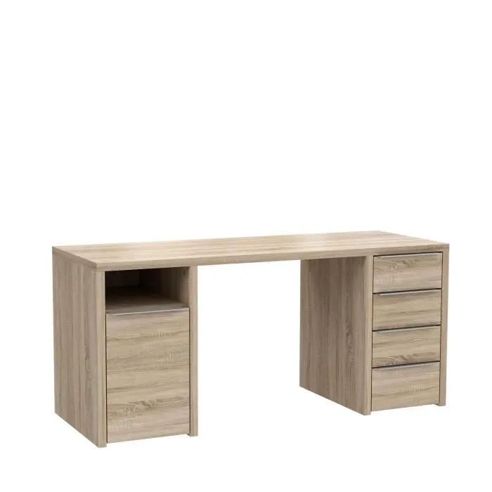CALPE Bureau chêne sonoma - L 160 cm-0