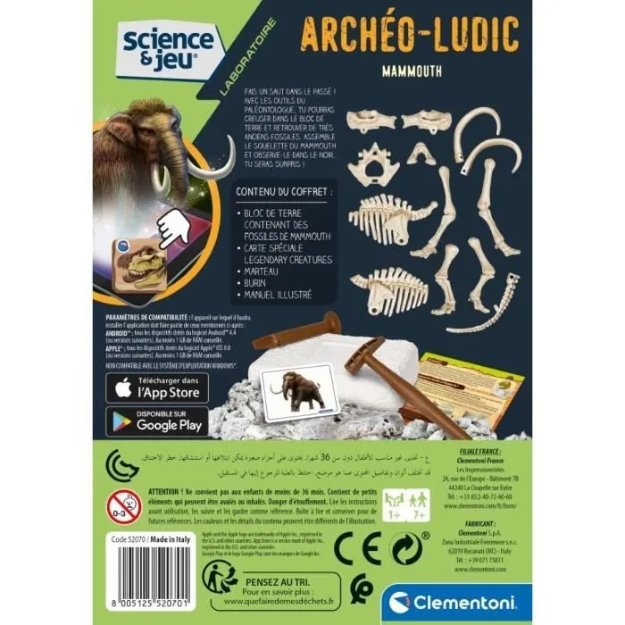 Clementoni - Archéo Ludic - Mammouth-1