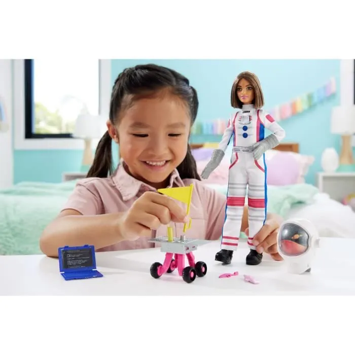 Coffret Barbie Astronaute - Mattel - 65ème Anniversaire - 10 Accessoires - Multicolore - 3 ans et plus-3
