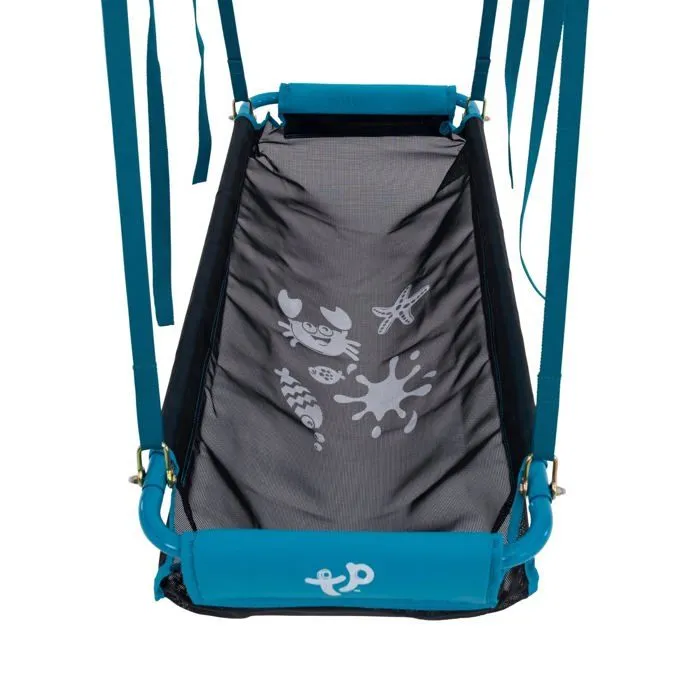 Bateau pirate avec collier pour portique bois rond  en Métal D10cm-2