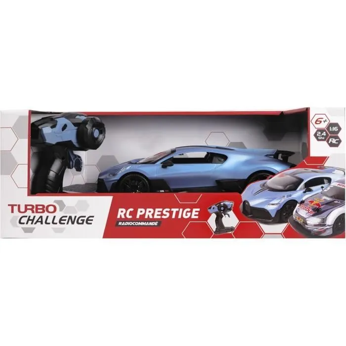 Voiture Télécommandée - TURBO CHALLENGE - Bugatti Divo - Échelle 1/16 - Bleu - 5 Piles AA-1