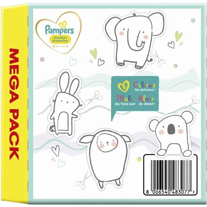 PAMPERS Premium Protection Taille 4 - 88 Couches-3