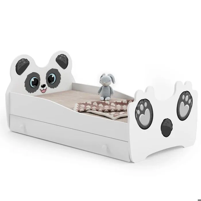 Lit enfant "PANDA" 140x70cm +tiroir + matelas + sommier-1
