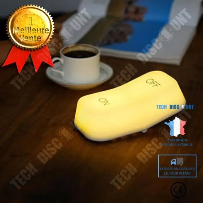 TD® Capteur de gravité bébé lampe de pépinière USB économie d'énergie marche - arrêt LED veilleuse-0