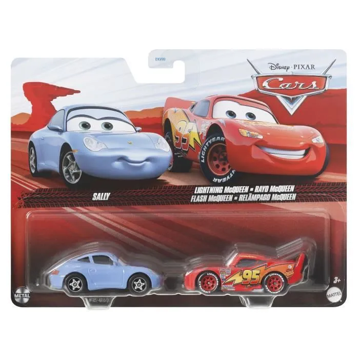 Cars Disney Pixar - Pack de 2 Véhicules (modèle aléatoire) - Petite Voiture - 3 ans et + - Disney Pixar Cars - DXV99-0
