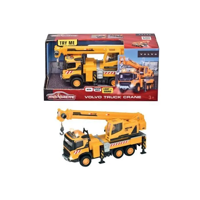Majorette - Volvo Camion Grue - Dès 3 Ans-0