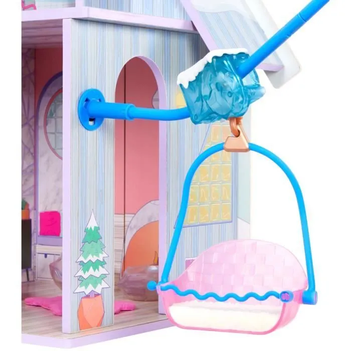 L.O.L Surprise ! Grand jeu de poupées en bois pour la maison d'hiver + accessoires-2
