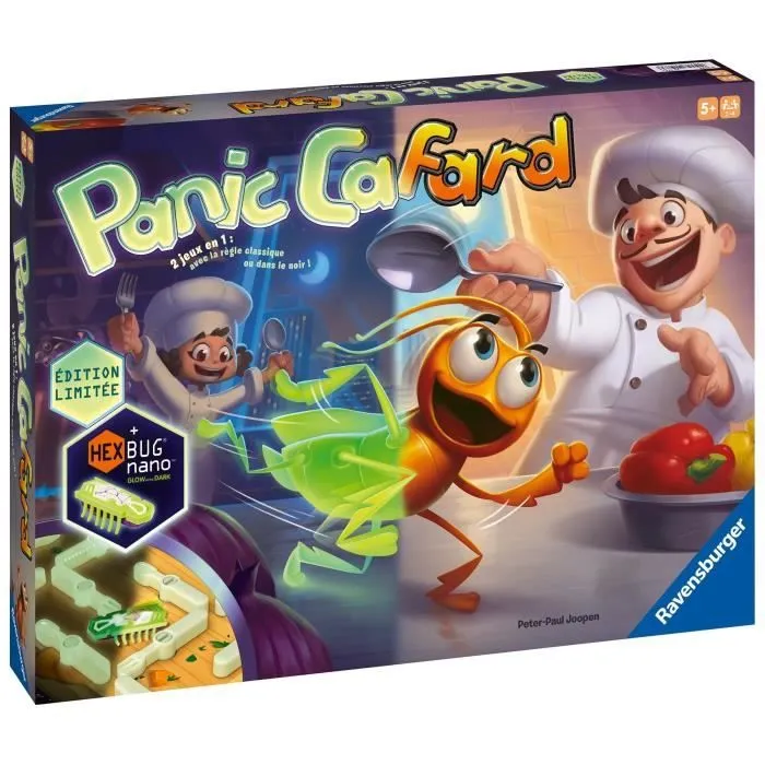 Panic Cafard Phosphorescente, Jeu de rapidité rigolo, Édition 10ème anniversaire, Enfants et Parents, Dès 5 ans, 20973, Ravensburger-2