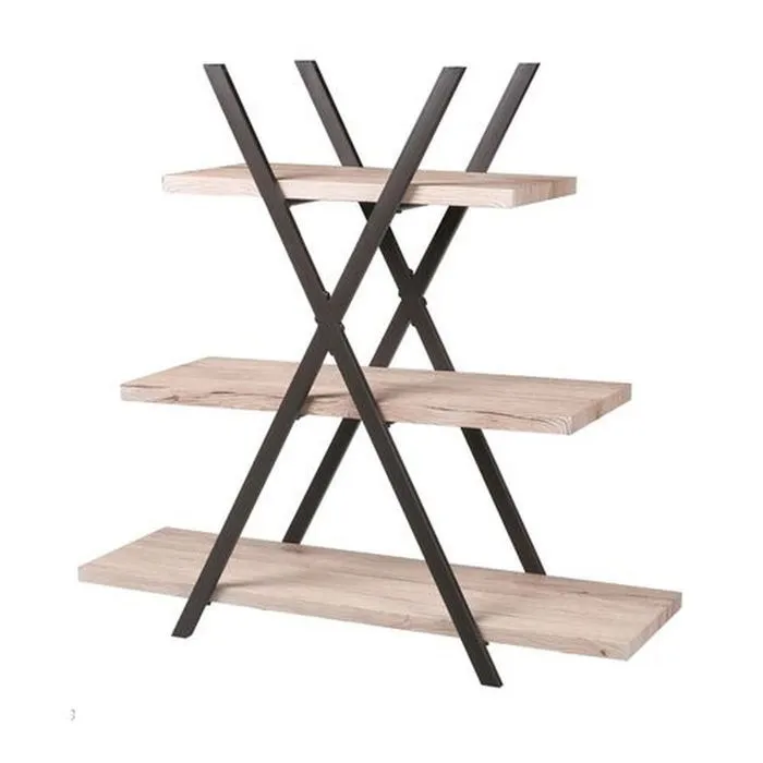 Etagère - URBAN LIVING - Pyramide 3 étages - Industriel - Loft - Noir-0