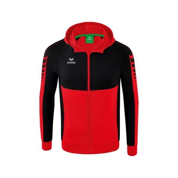 Veste de survêtement enfant Erima Six Wings - Rouge/Noir - Multisport-0