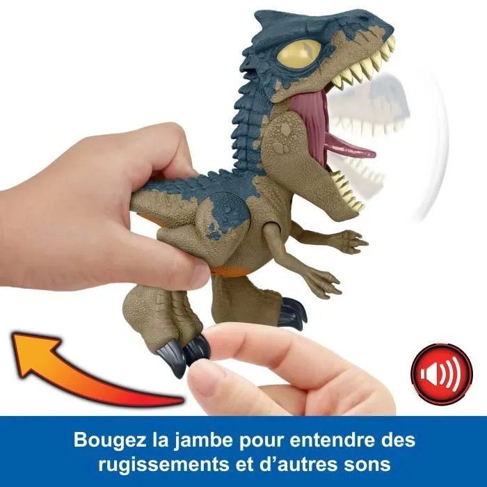 Jurassic World : Chomp-Allosaurus Méga Rugissement-figurine de dinosaure HVB45-3