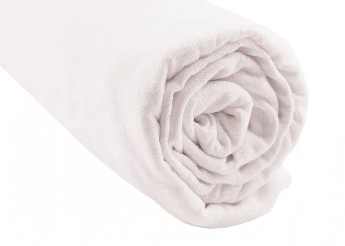 KIT PRATIQUE DE LINGE DE LIT BEBE : 3 DRAPS HOUSSE 40x80 COTON BLANC + 2 ALESES, PROTEGES MATELAS 40X80 POUR BERCEAU BEBE 100% COTON-1