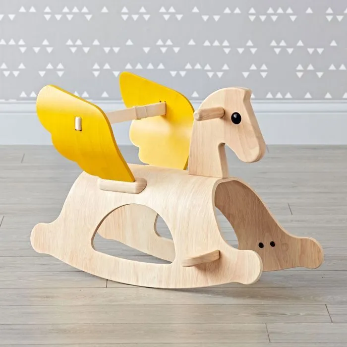 Jeu en bois Pégase à bascules - PLAN TOYS - Mixte - 32 x 63 x 43.5 cm - A partir de 12 mois-3