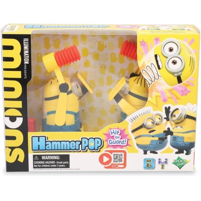 Jeu d'Adresse - EPOCH GAMES - Minions Hammer POP - Tape sur la Tête du Minion, Gagne le Point !-0