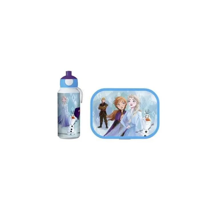 Set à déjeuner - Mepal - Frozen 2 - Bleu - Enfant - Compatible lave-vaisselle-0