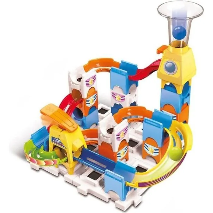 Circuit à billes VTECH Marble Rush Discovery Set XS100 - 30 pièces et 3 MarbleBilles incluses-0