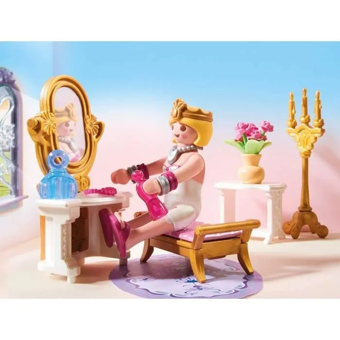 PLAYMOBIL 70453 Chambre princesse avec coiffeuse, Les princesses, 73 pièces, Dès 4 ans-4