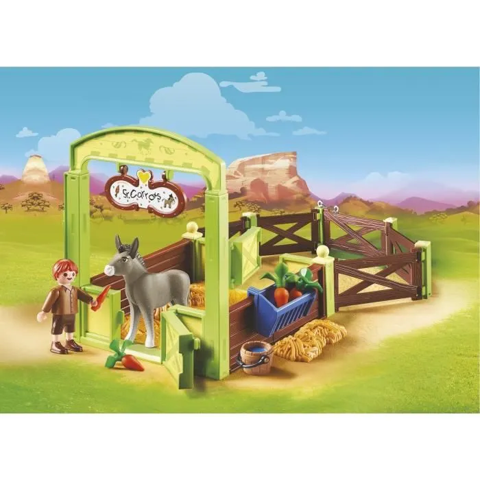 PLAYMOBIL - Spirit - La Mèche et Monsieur Carotte avec box - Mixte - A partir de 4 ans-2