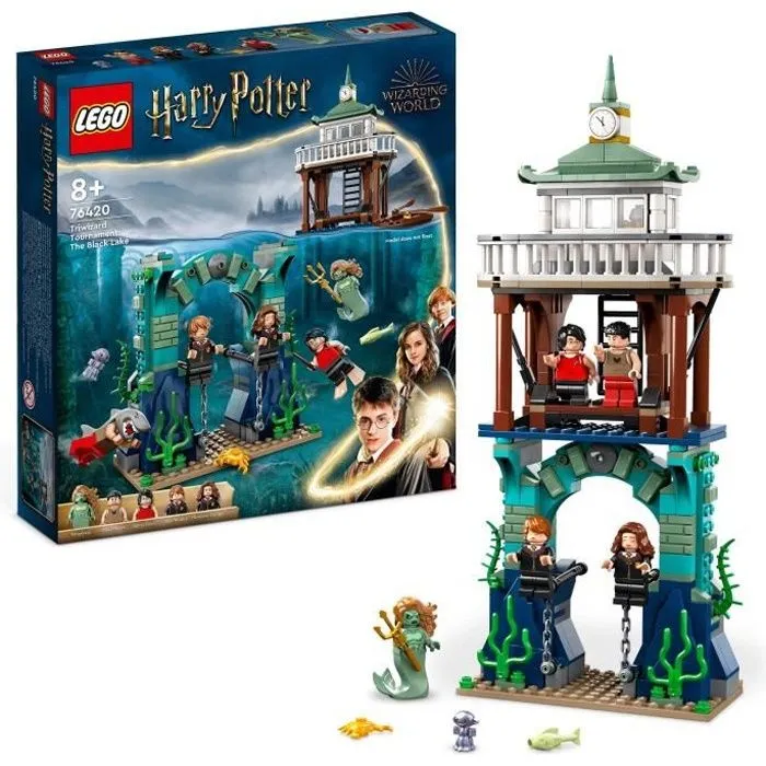 LEGO® Harry Potter 76420 Le Tournoi des Trois Sorciers : le Lac Noir, Jouet avec Bateau et 5 Figurines-0