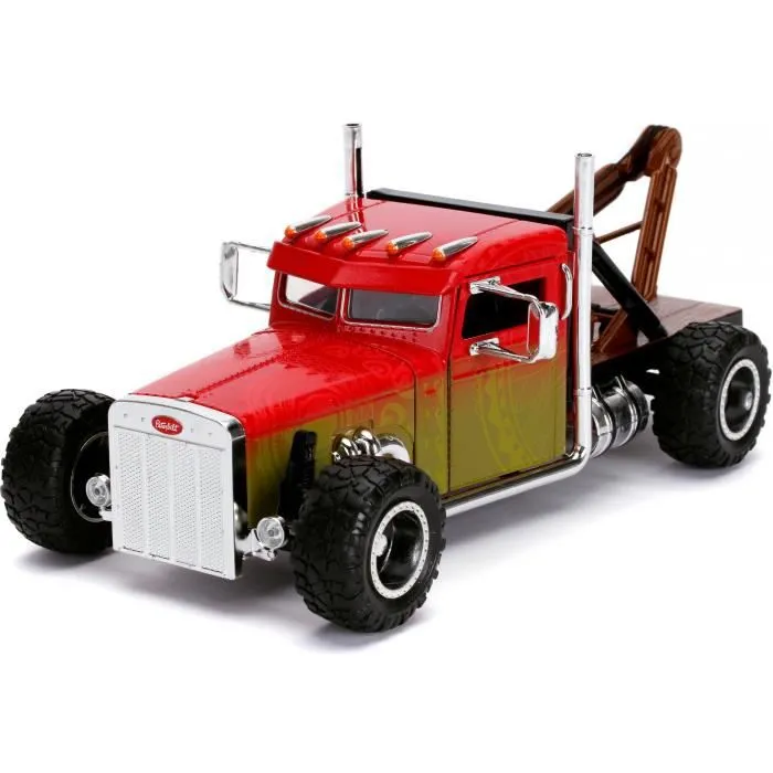 Voiture die-cast - JADA - Camion Hobbs and Shaw - Échelle 1:24 - Couleur rouge - Pour enfants à partir de 6 ans-0