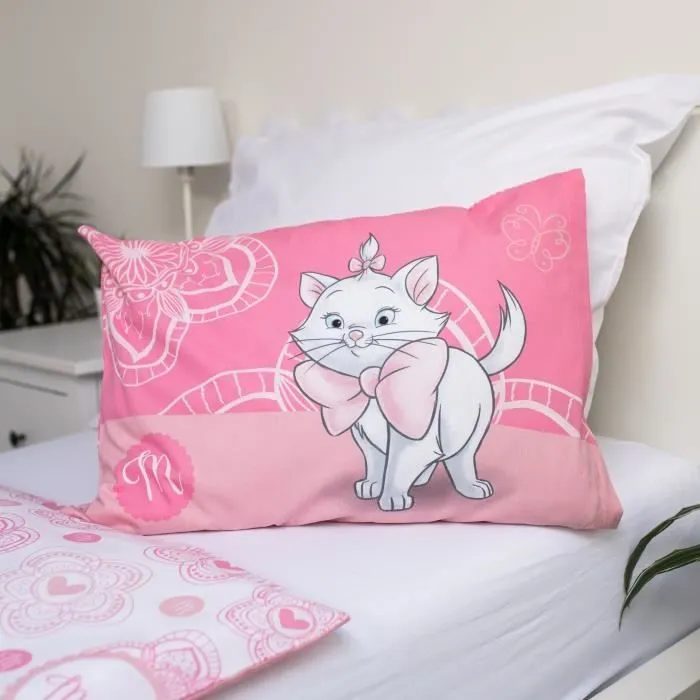 Parure de Lit - Disney - Marie Cat - Coton - Housse de Couette 100x135 cm - Taie 40x60 cm-2