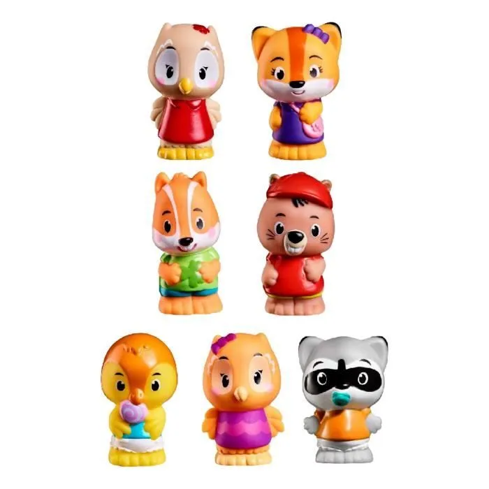 Assortiment de 7 personnages Klorofil - VULLI - Kloro'Families - Extérieur - Sophie la Girafe - Garantie 2 ans-1