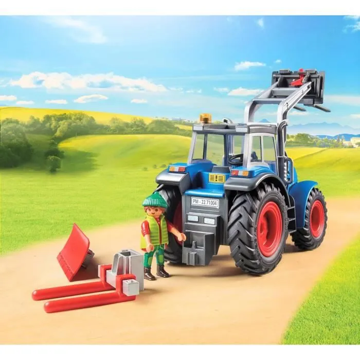 PLAYMOBIL - 71004 - Country La Ferme - Tracteur robuste et outils interchangeables-2