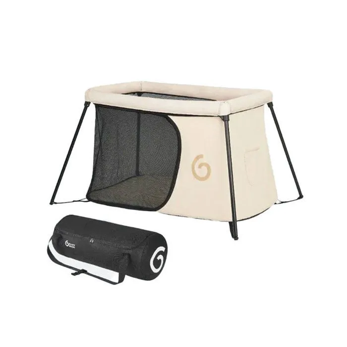 Babymoov Lit parapluie Moov&Sleep - Ultra Compact & Léger (<5kg) - Montage/Pliage rapide et simple - Intérieur/Extérieur, Sable-1