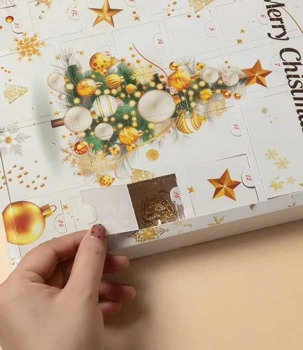 Calendrier de l'Avent Bijoux 2024, Calendrier Avent Bijoux Ado Fille Femme 24 Trésors Scintillants, Bijoux et Parures,Bracelets-5