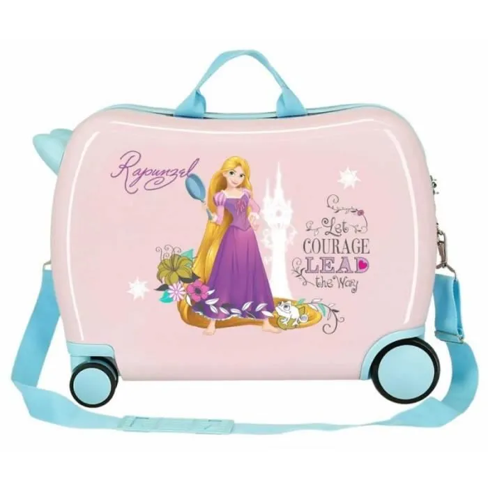Valise enfant - Disney - Valise trotteur Princese "Raiponce" - 50 x 38 x 20 cm - Rose-3