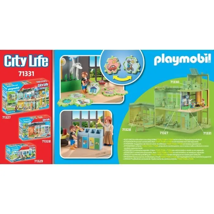 PLAYMOBIL 71331 Classe éducative sur l'écologie, City Life, L'école, 52 pièces, Dès 4 ans-6