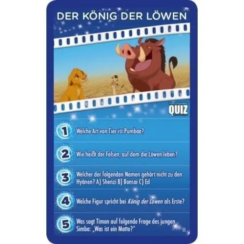 Winning Moves Quiz Disney Classics Le Jeu Teste Ton Savons avec 500 Questions Autour Les Plus Beaux Disney Films --2