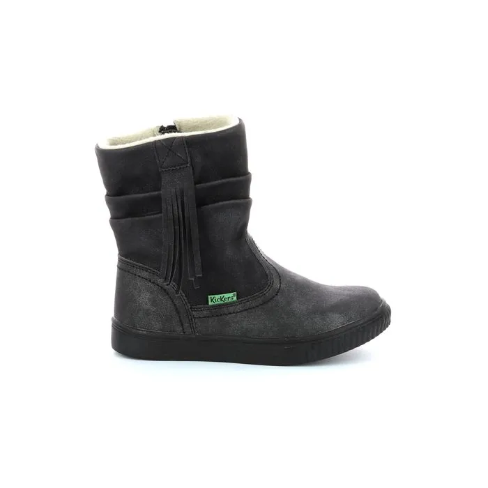 KICKERS Boots Rumby Noir brillant-0