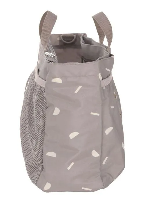 Lässig Sac de couches beige blanc pour femme - Casual Multitalent Organizer Blocks Taupe 174441-2