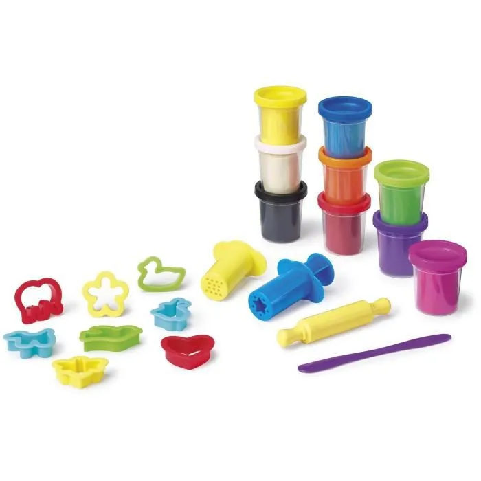 Set d'argile de jeu avec accessoires - MAPED - Creativ - 9 couleurs - A partir de 2 ans-3