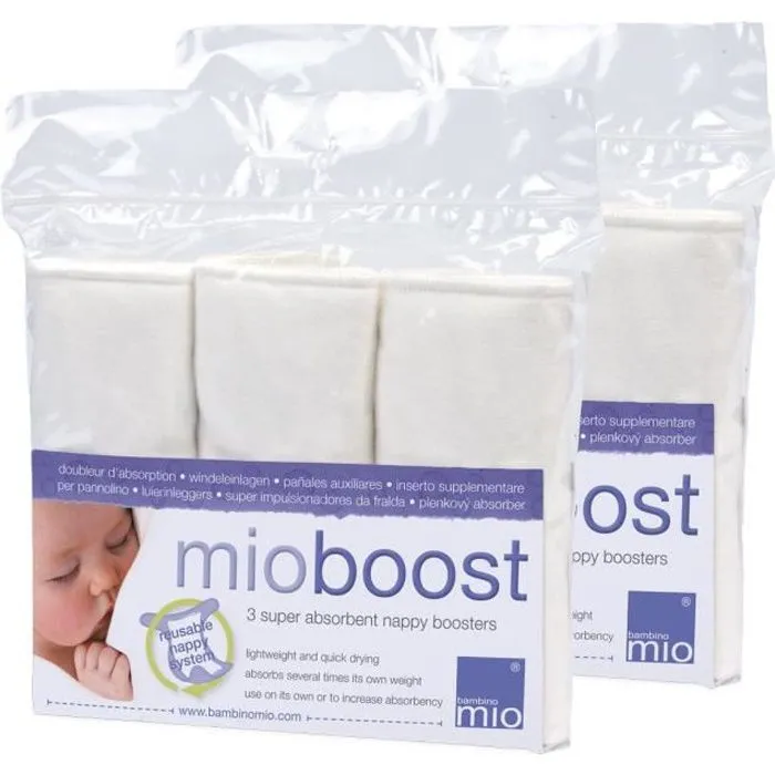 Bambinomio Mioboost Lot de 6 inserts absorbants pour couche lavable: Bébés & Puériculture-0