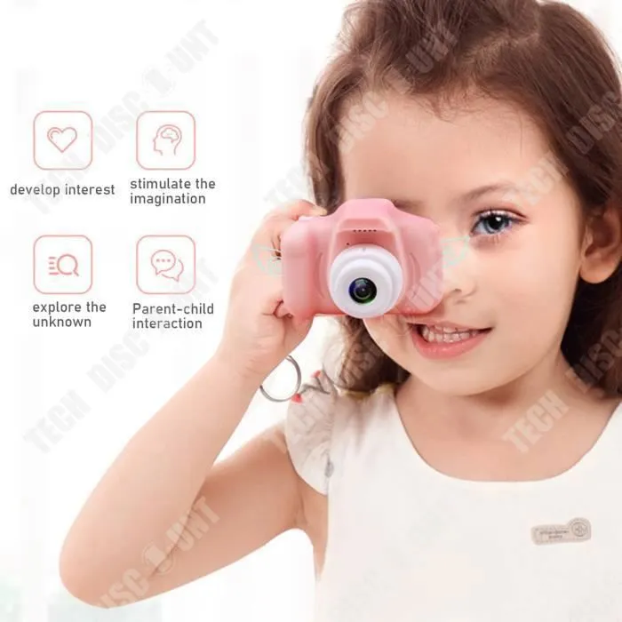 Jouets 3-6 Ans Fille Appareil Photo Enfant Zentavo - Appareil Photo Numerique Cadeaux Anniversaire Noël Présente rose-3