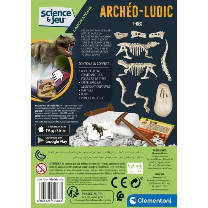 Clementoni - Science & Jeu - Archéo Ludic - T-Rex-1