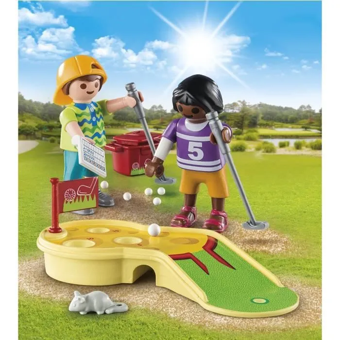 PLAYMOBIL 9439 - Family Fun - Enfants et minigolf - Mixte - A partir de 4 ans - Nouveauté 2019-1