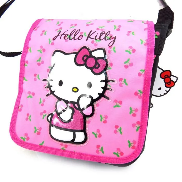 Sac "Hello Kitty" rose noir-0