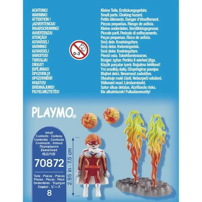 PLAYMOBIL - 70872 - Super héros - Accessoires flammes et boules de feu - Mixte - 4 ans et plus-3
