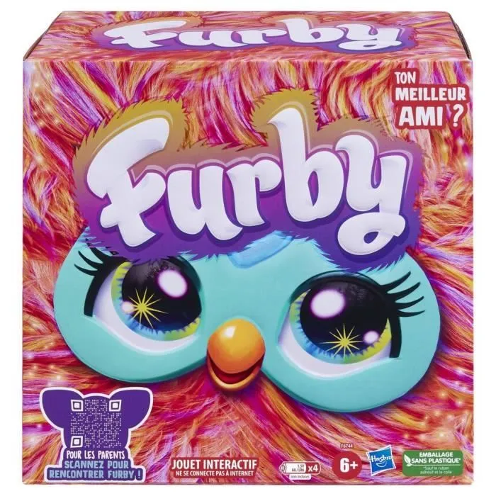 Furby corail, 15 accessoires, peluche interactive pour filles et garçons, animatronique activé par la voix, à partir de 6 ans-5