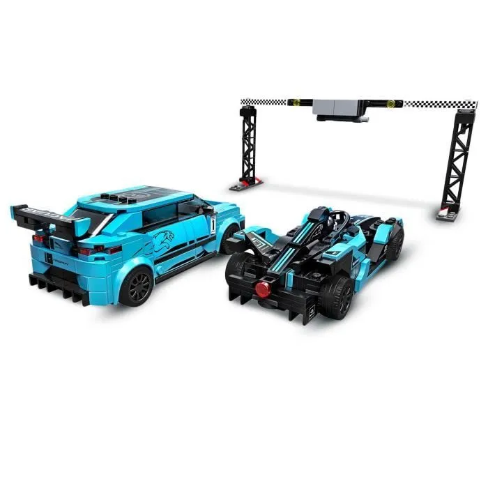 LEGO® Speed Champions 76898 Formula E Panasonic Jaguar Racing GEN2 & Jaguar I-PACE eTROPHY, Jouet Petite Voiture de Course-3