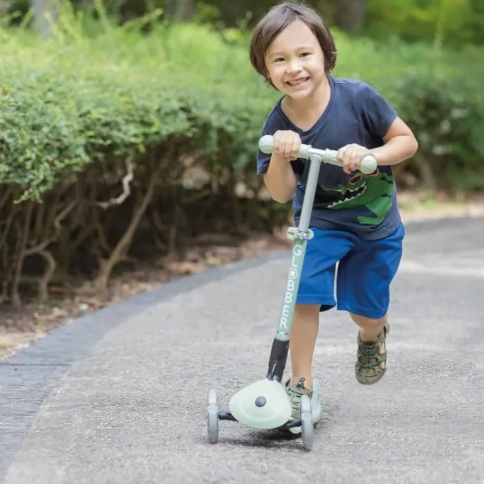 Trottinette 3 roues pliable - GLOBBER - JUNIOR LIGHTS ECOLOGIC - Vert Pistache - Lumineuses - Plastique recyclé - 2 à 6 ans - 50 Kg-5