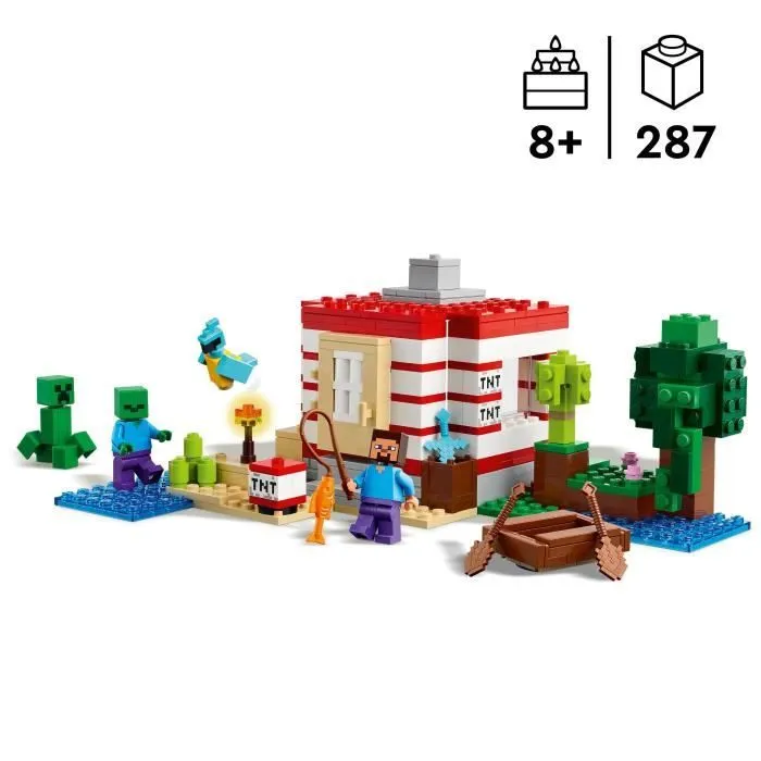 LEGO Minecraft 21275 La Maison En TNT De La Jungle - Jeu De Construction Pour Fille 8 Ans-1